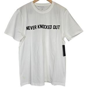 Spiritual Gangster X Kendall Toole "Never Knocked Out"‎ Mens T-Shirt White L NWT
